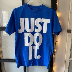 MOVING SALE NIKE Just Do It Tee Blue